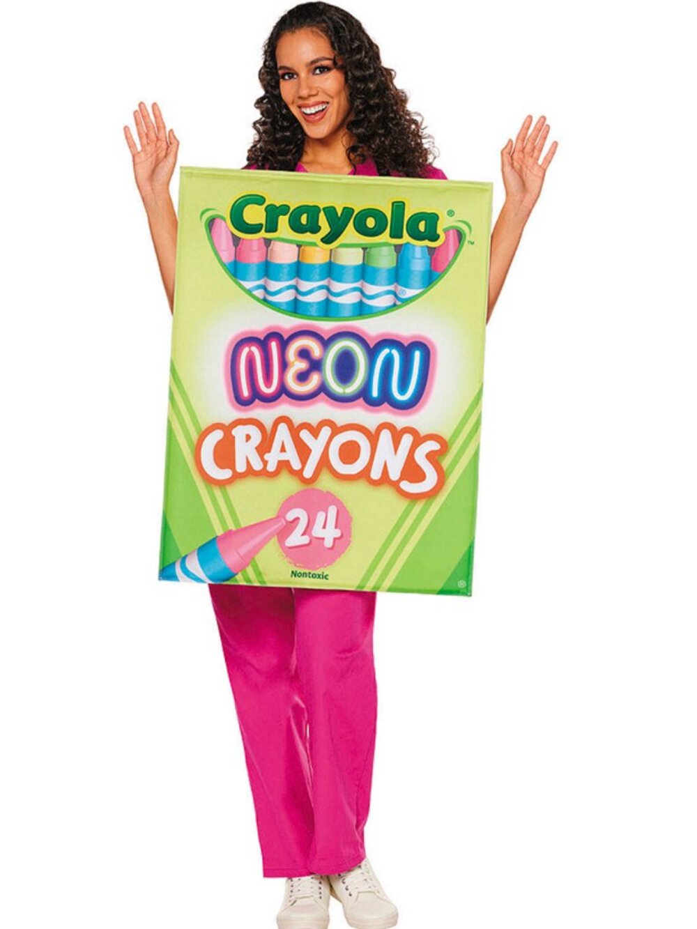Adult Crayola Crayon NEON Box Halloween Costume Quik Change OS 14+ Teen